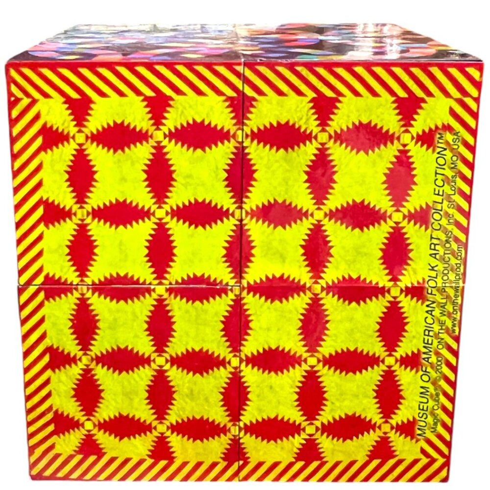 Vtg 2000 "GLORIOUS AMERICAN QUILTS" Magic Cube Toy; Museum of American Folk Art - Picture 3 of 15